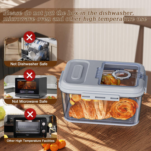 ANYPROLUS bread box wide-opening design makes loading easy.