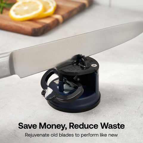 AnySharp Editions compact design stored easily in a drawer for quick access.
