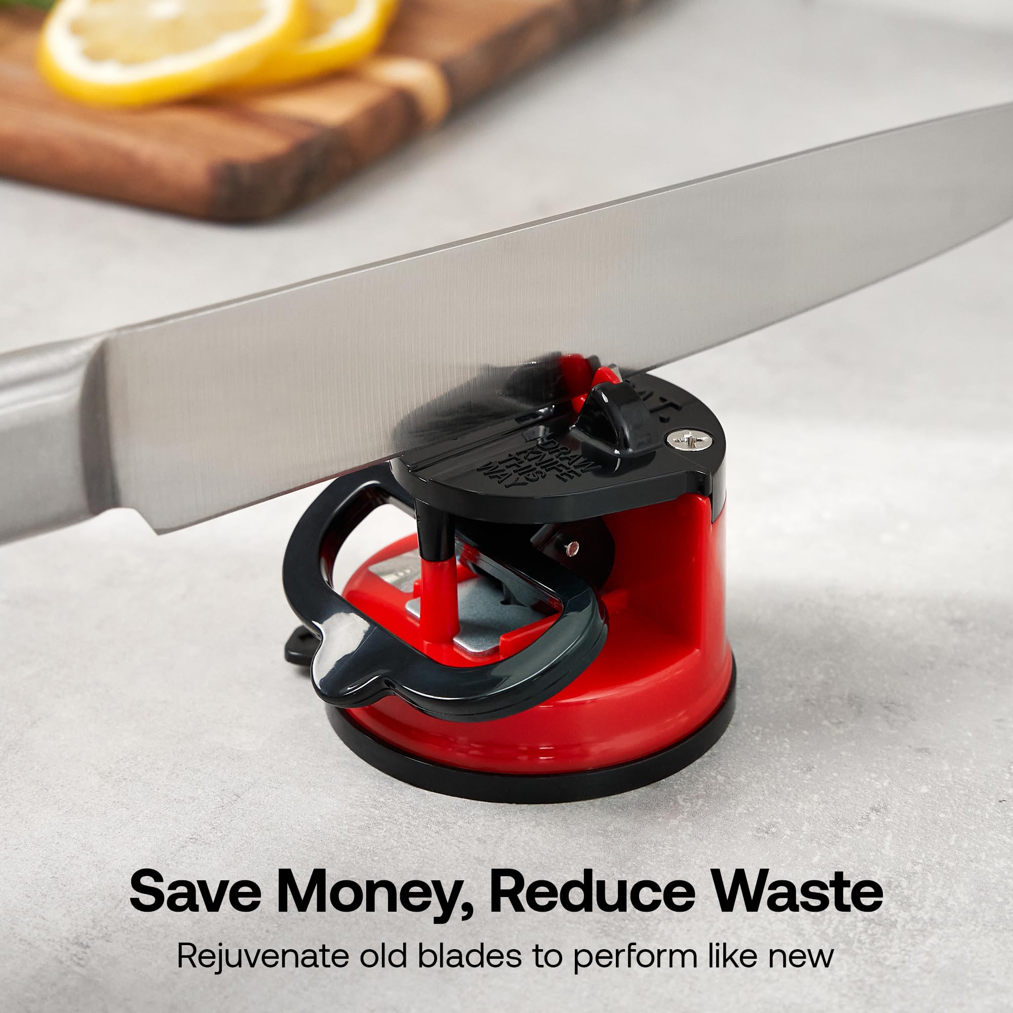 AnySharp Editions hardened steel compatibility ensures durable sharpening for tough blades.