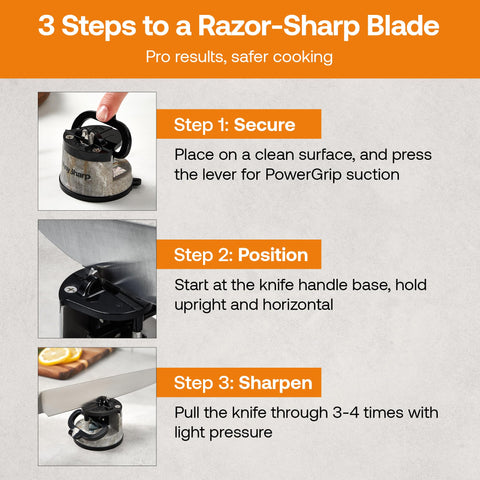Sustainable kitchen tool helping save on knife replacements.