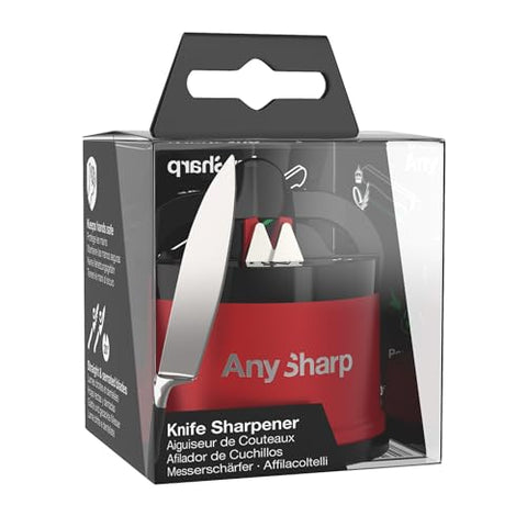 AnySharp PRO daily kitchen use setup makes sharpening quick.