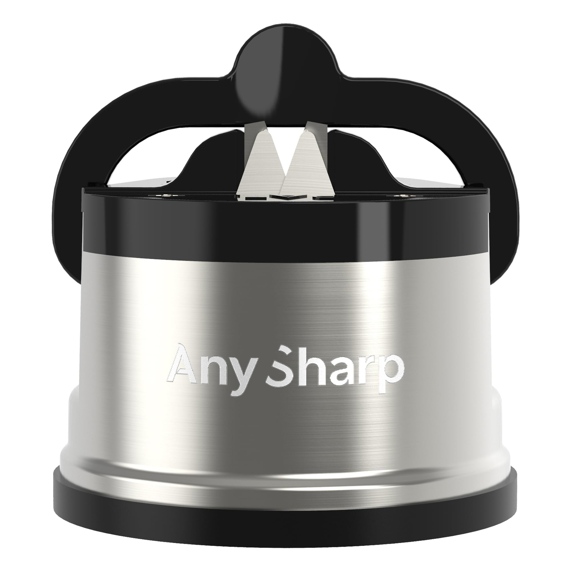 AnySharp Pro Metal Knife Sharpener honing edge with secure suction base.
