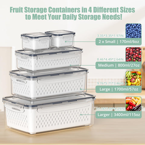 Anysig removable colander inserts for quick rinsing and draining berries and greens.