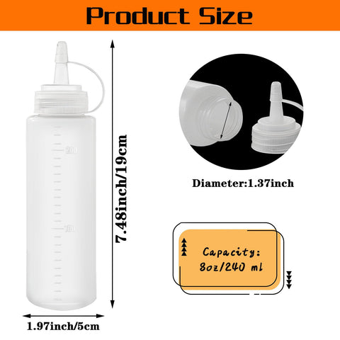 Anyumocz squeeze bottle showing tight-cap closure for spill-free sauces.