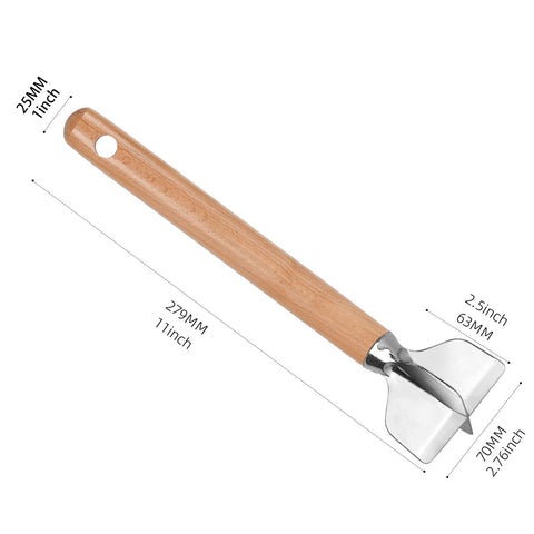 Close-up of ANZIUS 304 stainless steel head for durable mashing.
