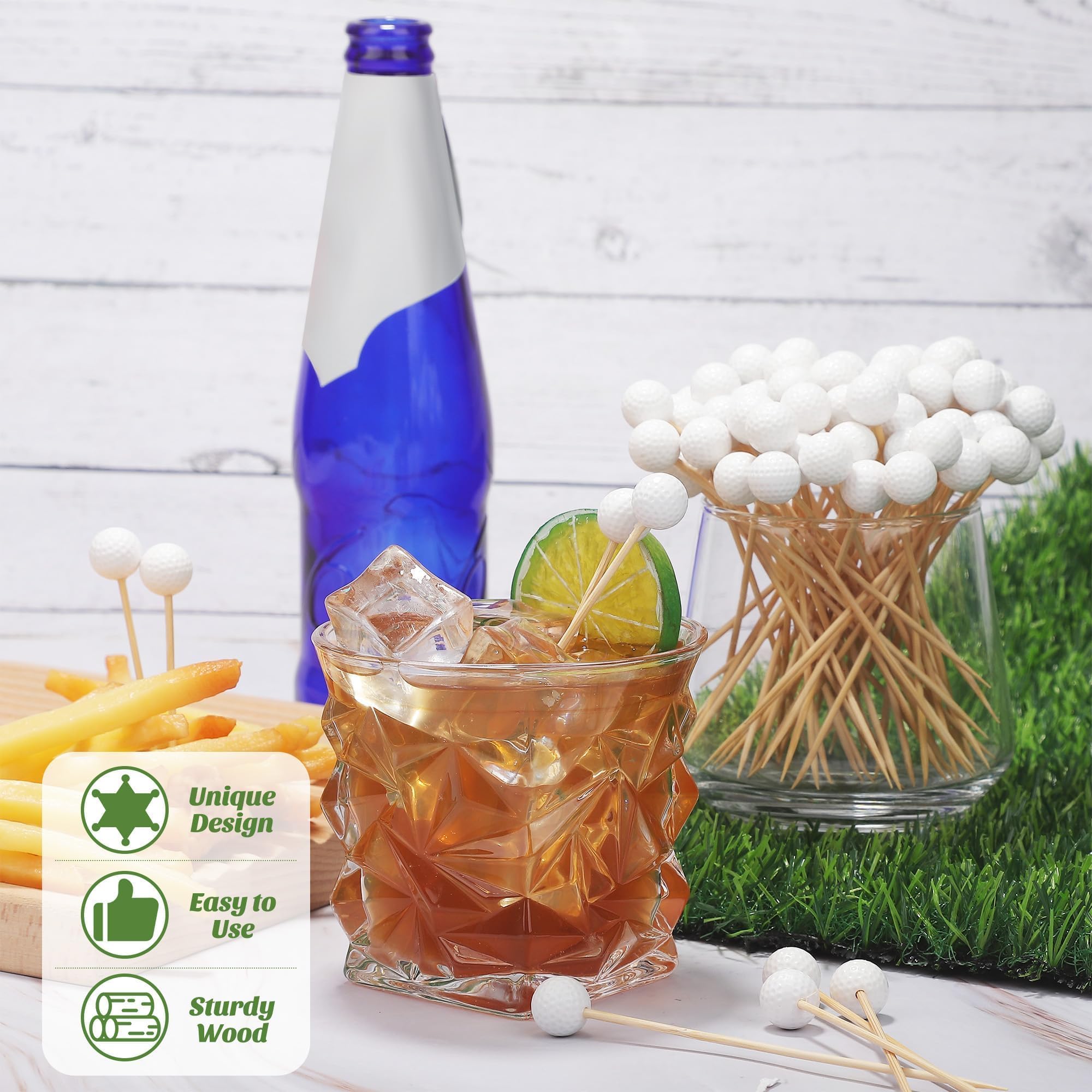 Aodaer golf skewers for appetizers help guests pick bites easily.