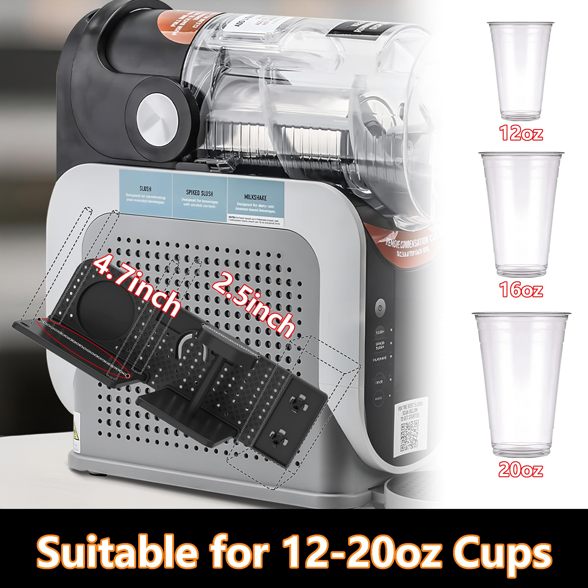 AODPWEN cup holder with stable design prevents spills during busy slushie sessions.