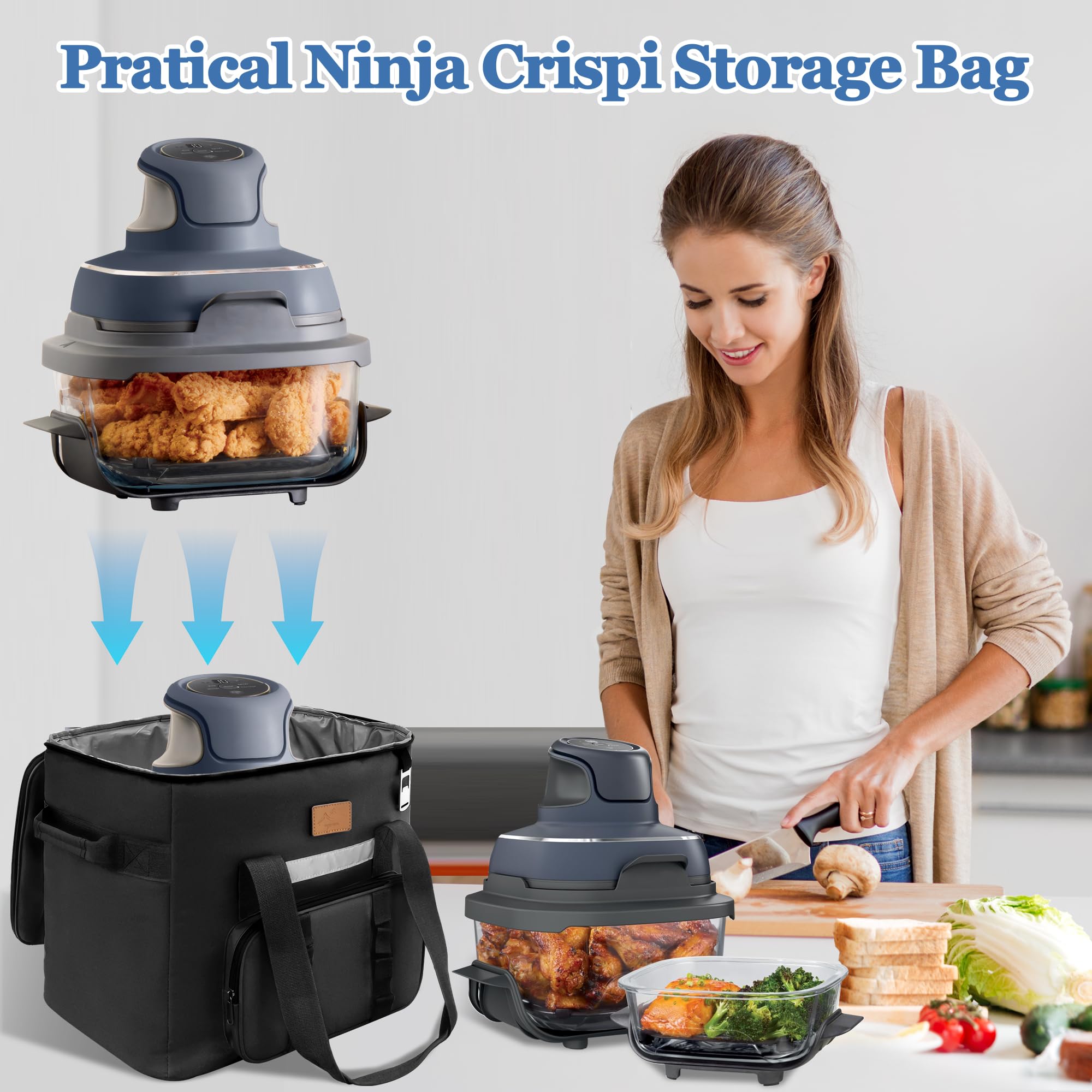 AODPWEN Ninja Crispi bag made from rugged 600D Oxford fabric for durability.