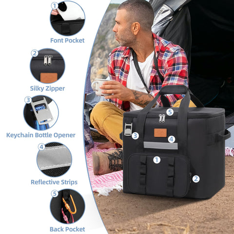 AODPWEN Ninja Crispi bag with waterproof outer shell for outdoor protection.