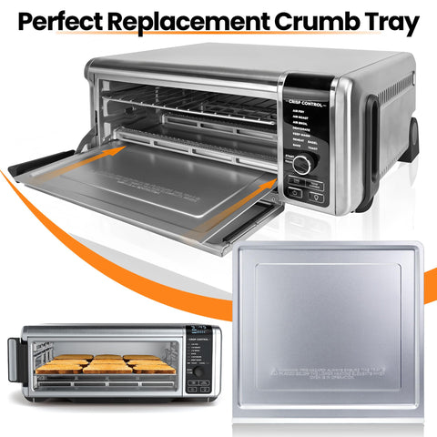 AODPWEN removable crumb tray design simplifies emptying and cleaning after meals.