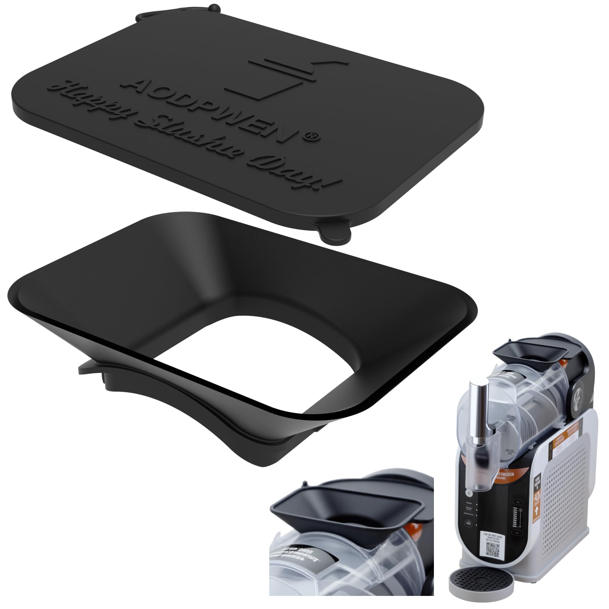 AODPWEN silicone funnel with lid for Ninja FS301/FS300 ensuring secure fit and clean pours