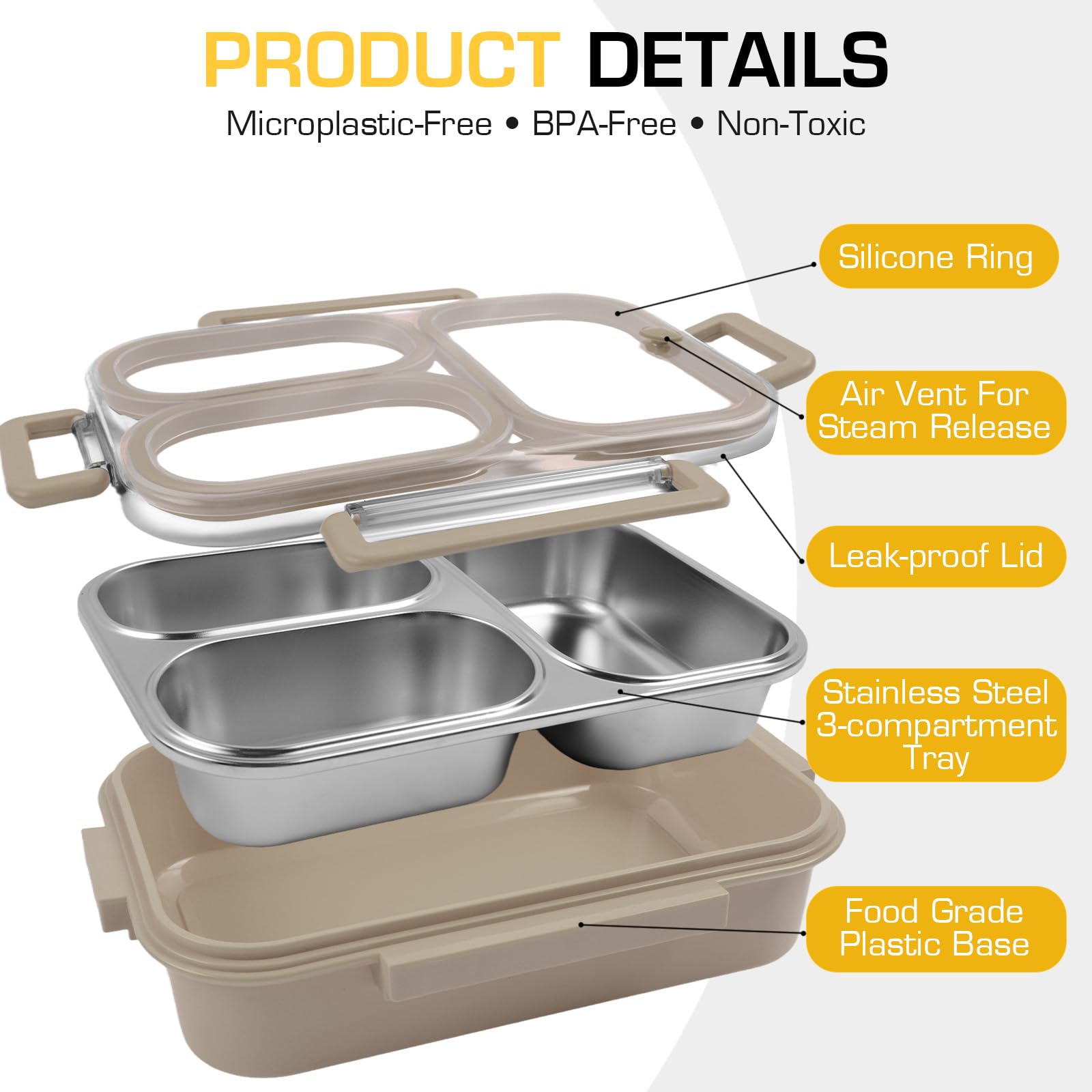 AOEDEO divided-bento-style lunch box ideal for meal prep and portion control.