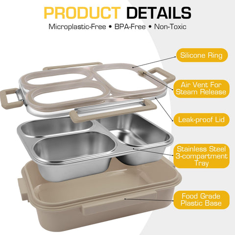 AOEDEO divided-bento-style lunch box ideal for meal prep and portion control.