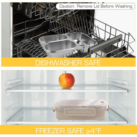 AOEDEO easy-clean design with smooth interior and dishwasher-safe lid.