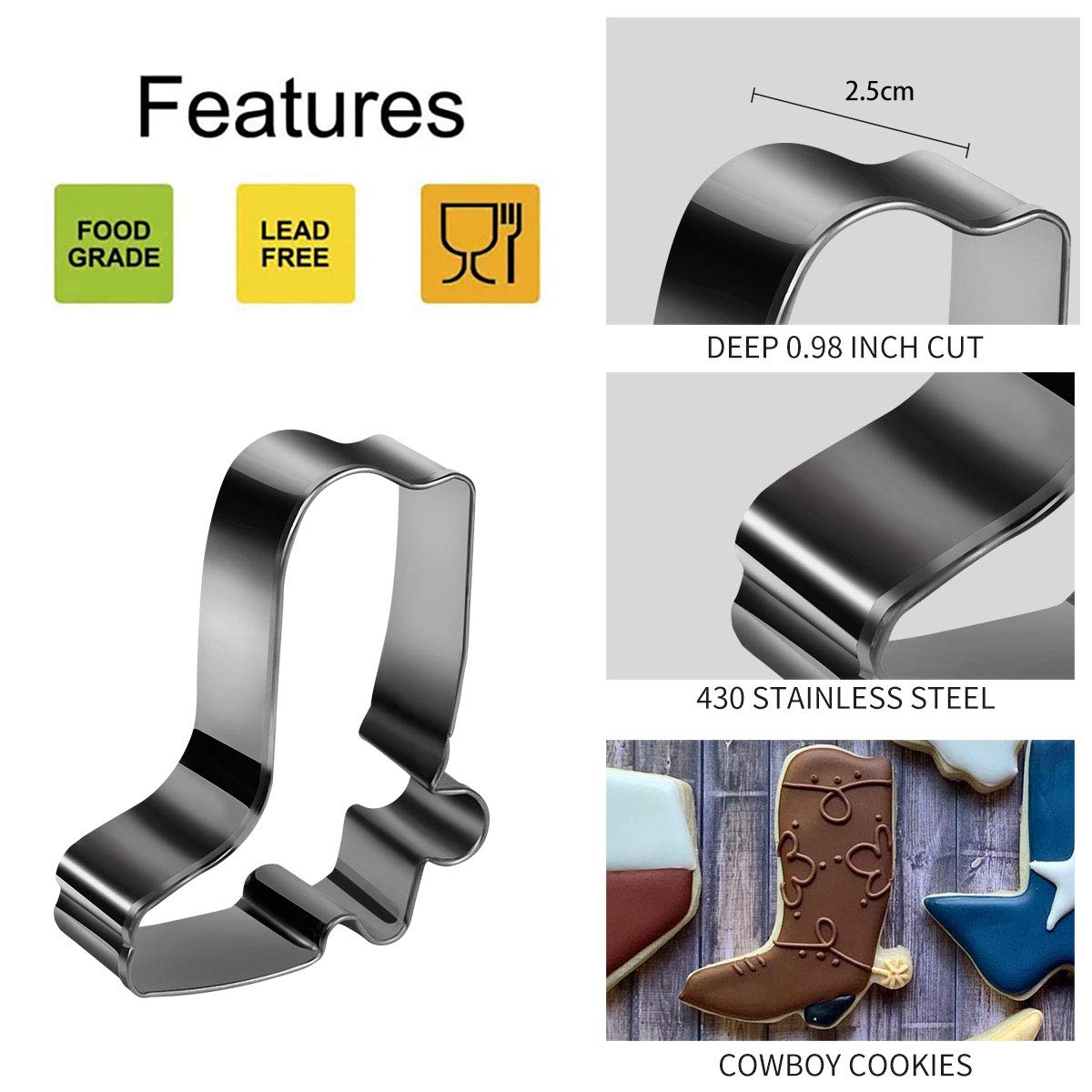 Aoerfes longhorn cookie cutters deliver precise shapes and edges.