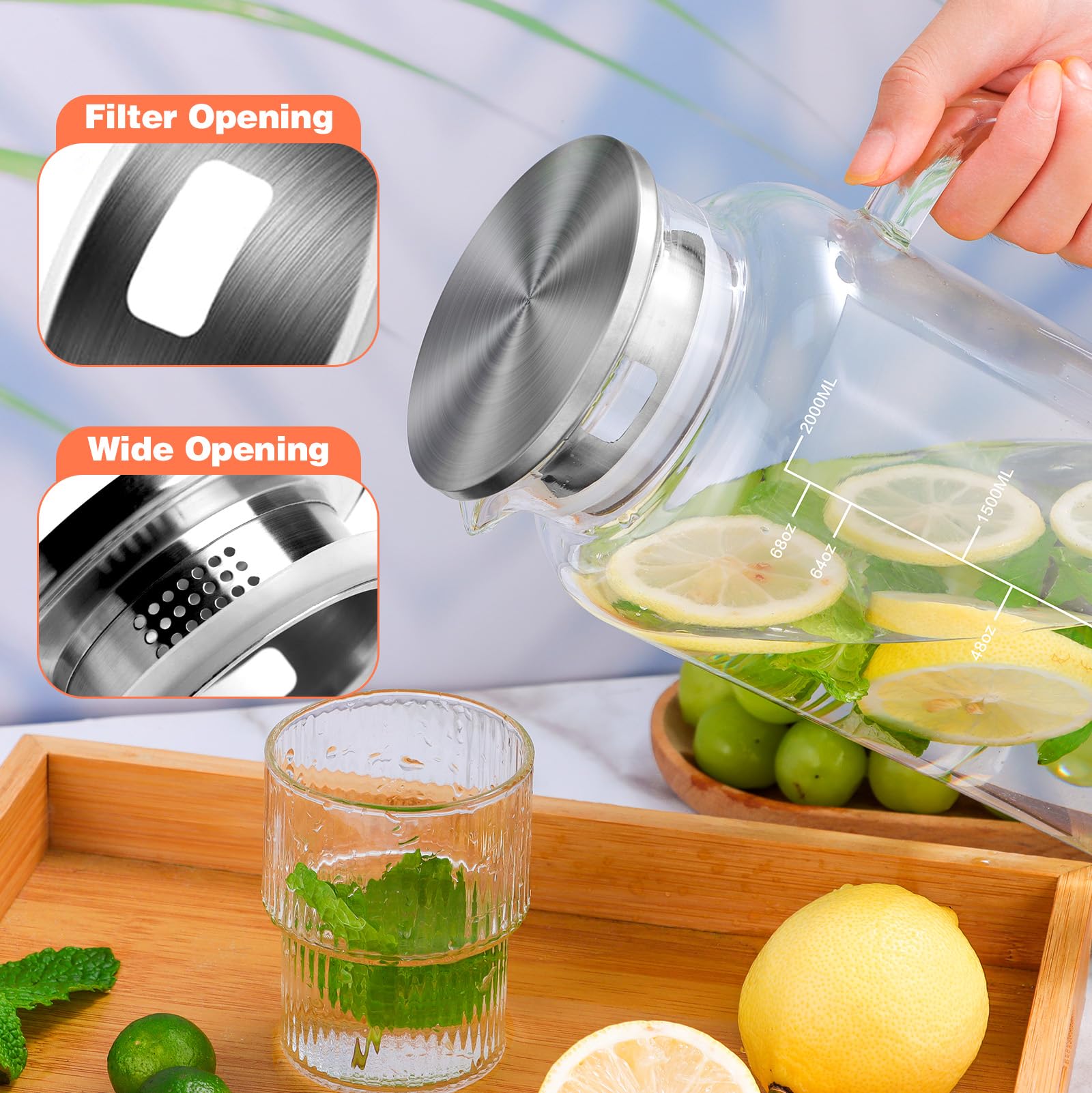 Aofmee 180-degree spout enables smooth, drip-free pouring.