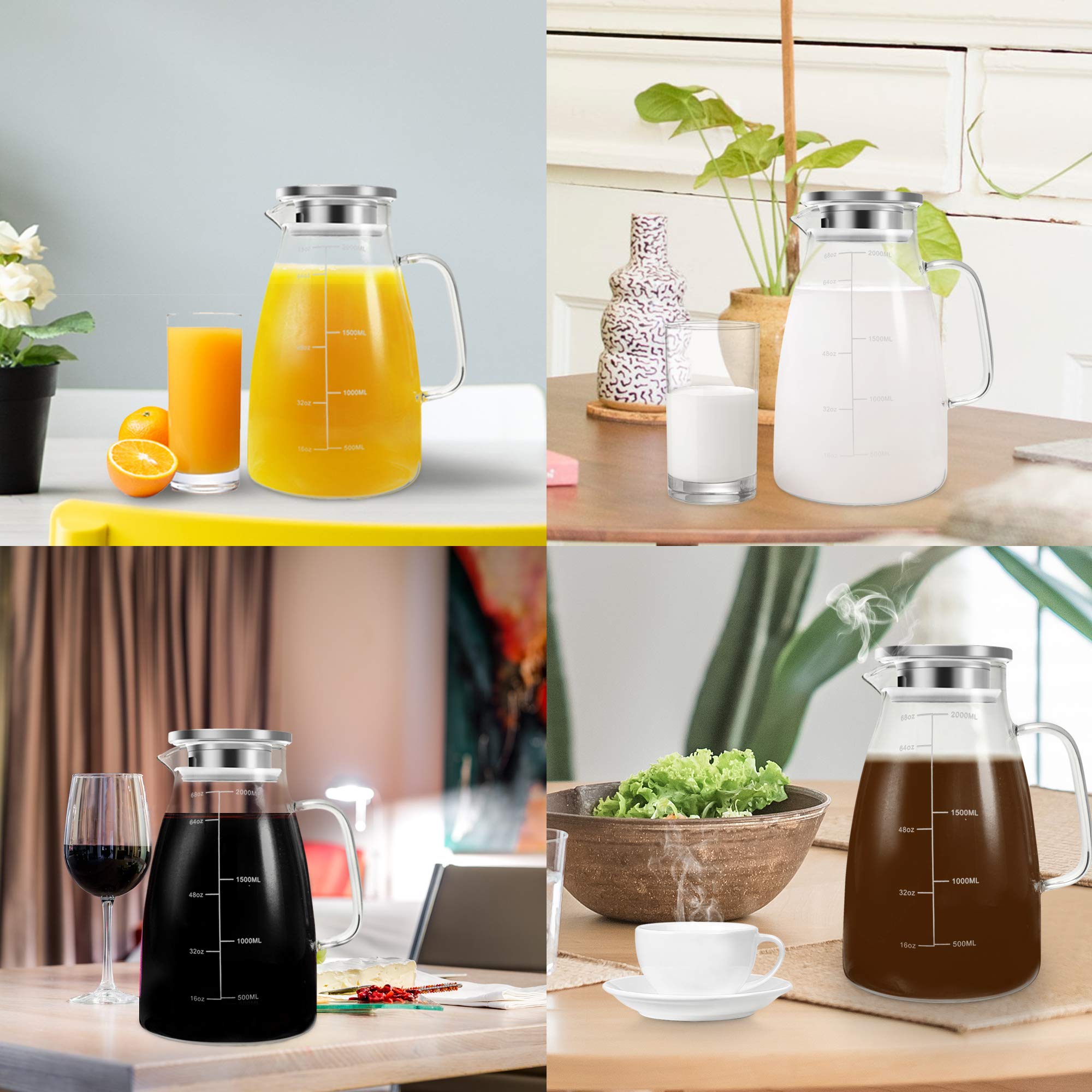 Aofmee drip-proof spout and ergonomic handle simplify pouring.