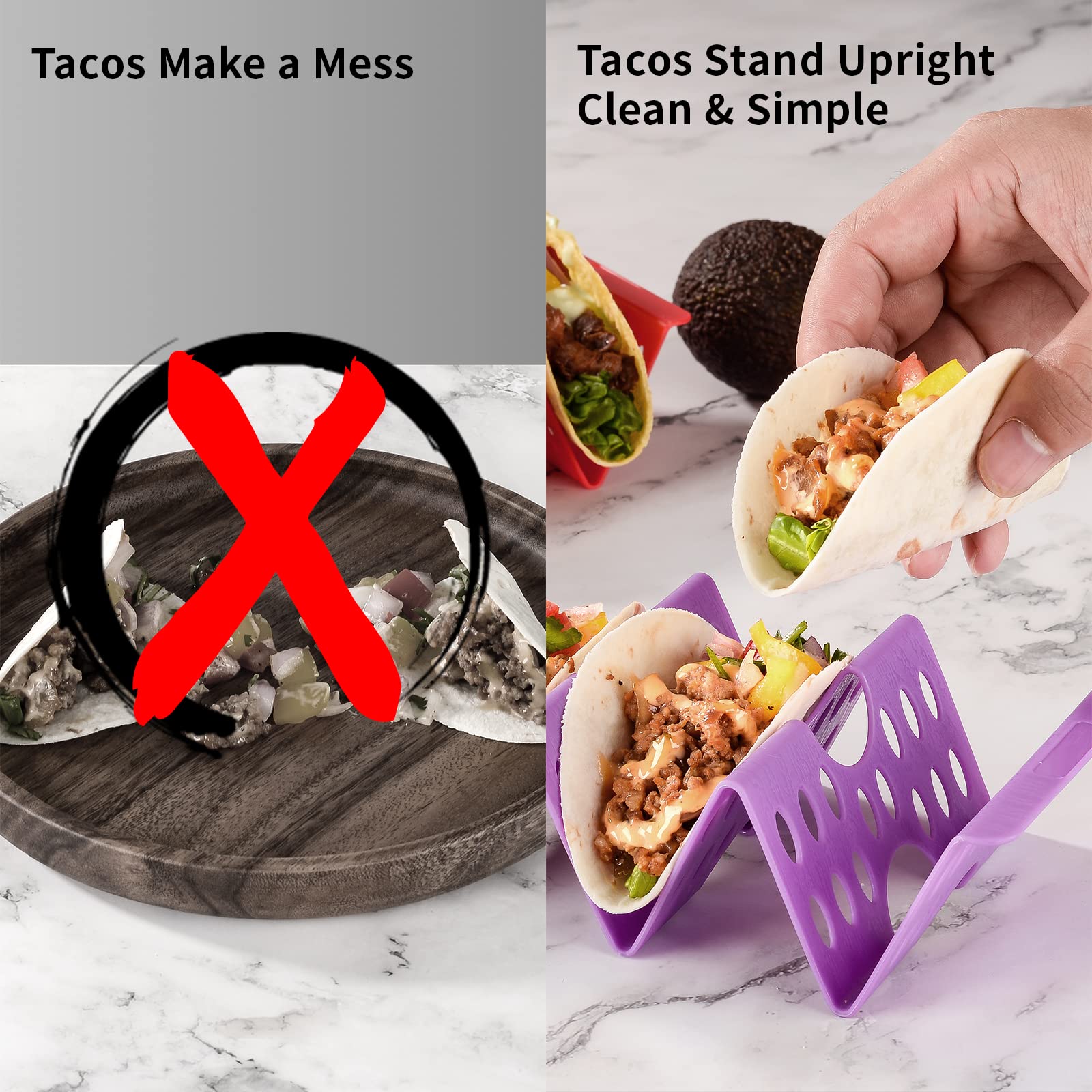 Aofure taco rack makes a practical gift for hosts and friends.