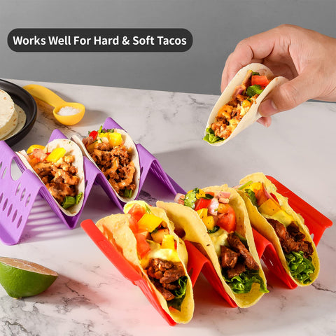 Aofure triangle-design holders keep tacos upright and moisture-free.