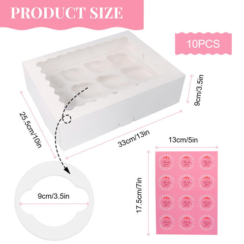 AOJOYS inserts hold 12 cupcakes securely during transport.