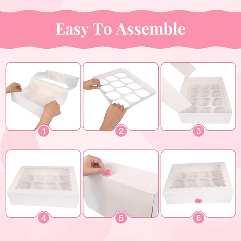 AOJOYS locking lid keeps cupcakes secure in transit.