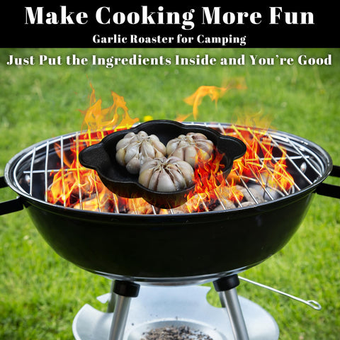 AOKDEER garlic roaster baker with potatoes demonstrates one-pot roasting convenience