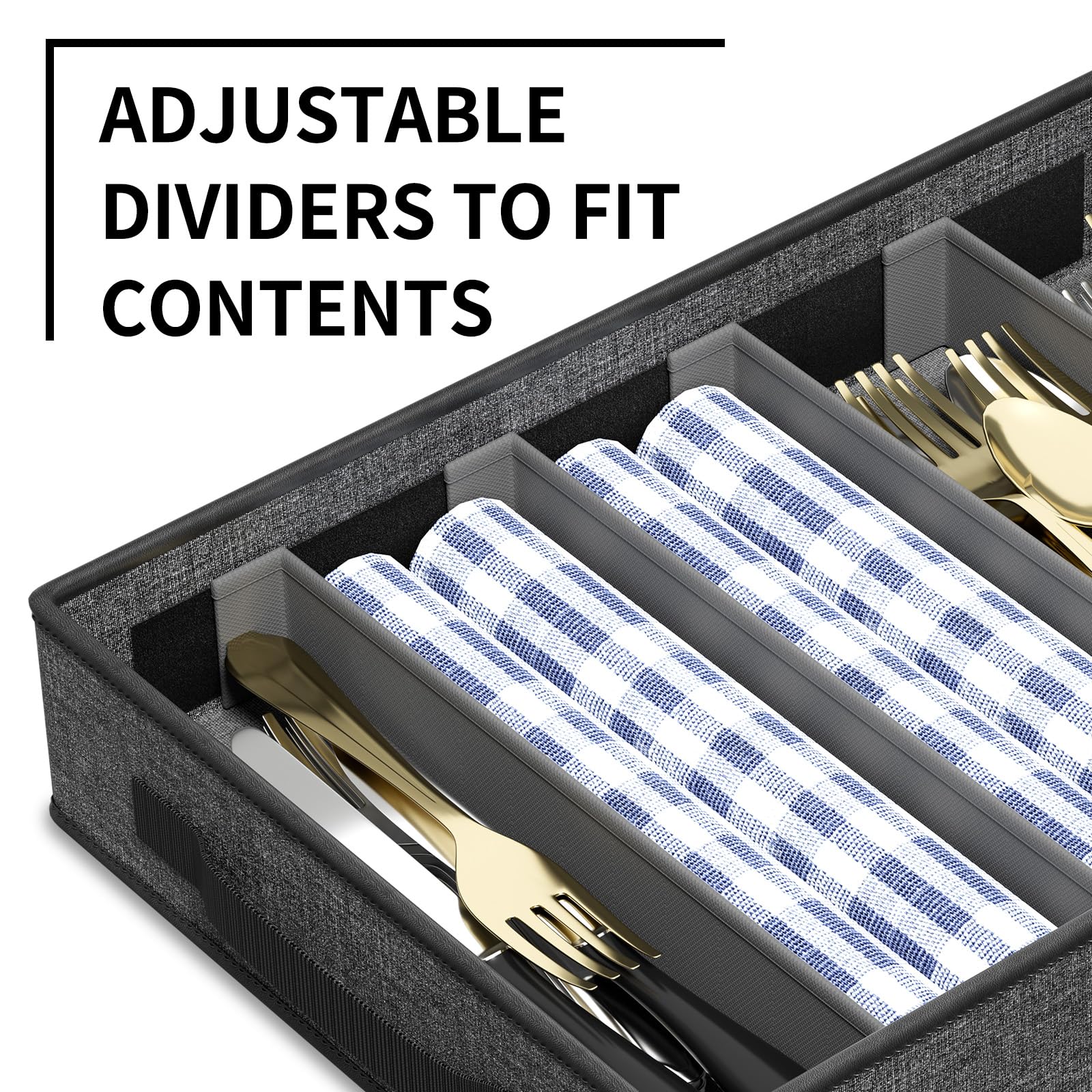 Aokeyee easy-carry handles simplify moving heavy containers.