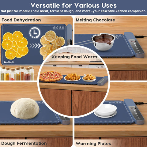 Durable silicone nanomaterials on AOLADY mat offer splash resistance and longevity.