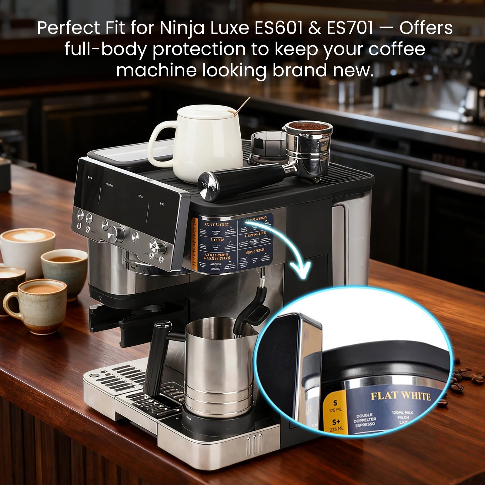Aolaike tamping mat enables precise espresso prep.