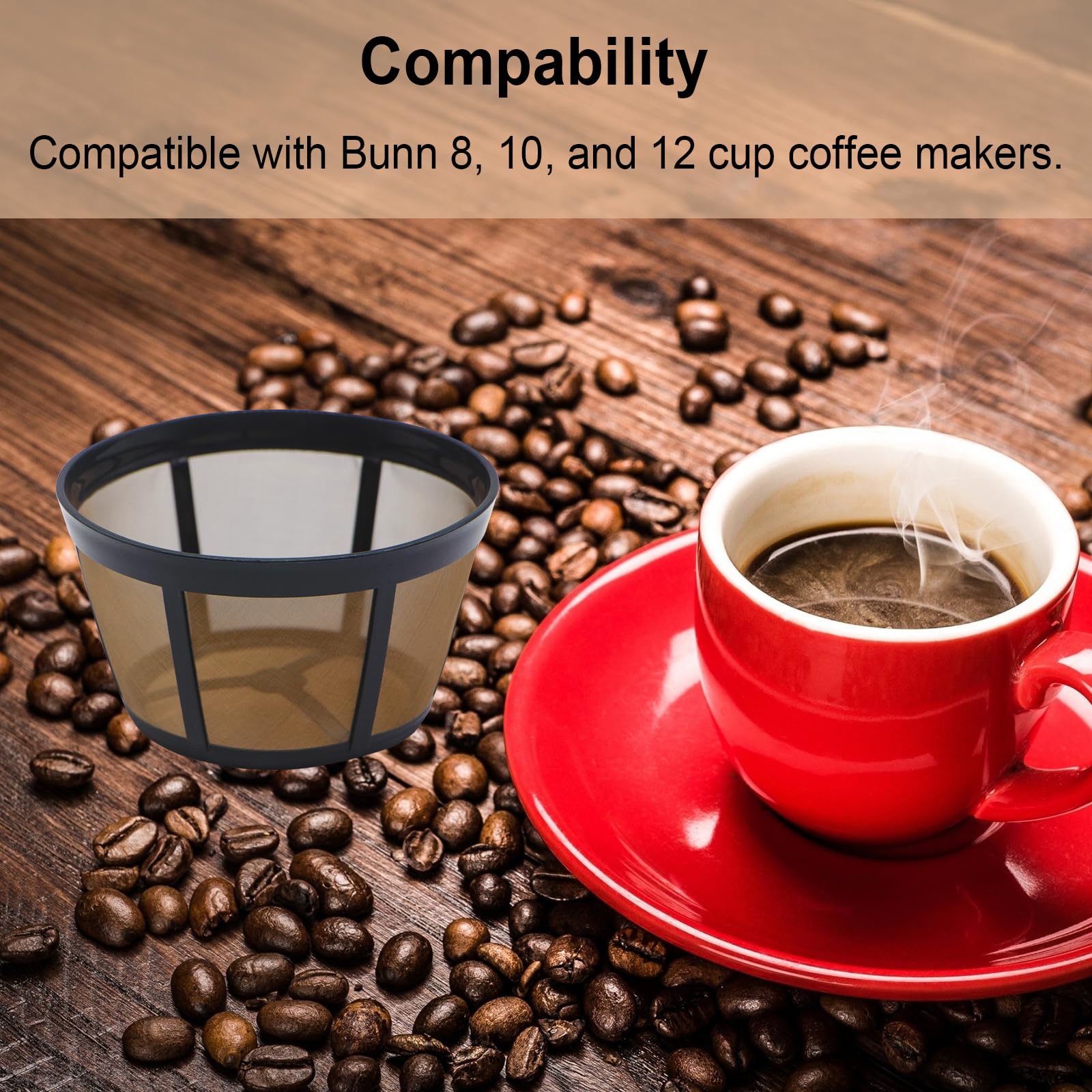 Aolleteau stainless steel mesh filter highlights durable, BPA-free construction