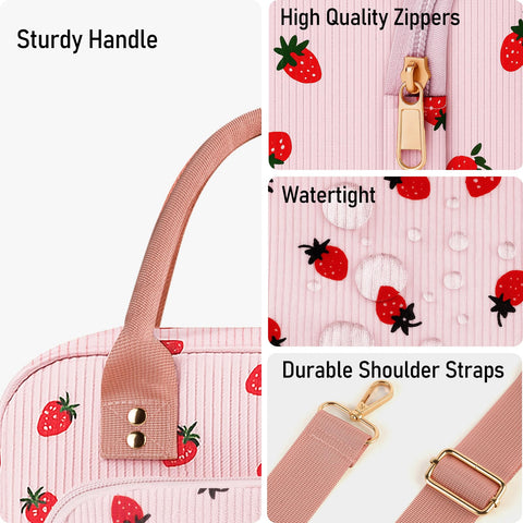Side pockets hold cups or an umbrella