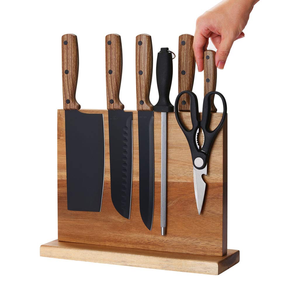 Aomiesen anti-slip-base keeps knives stable during food prep.