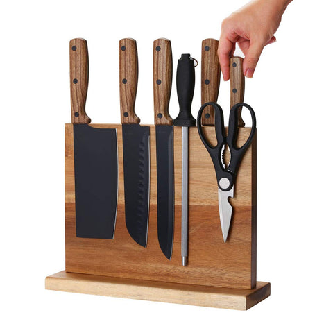 Aomiesen anti-slip-base keeps knives stable during food prep.