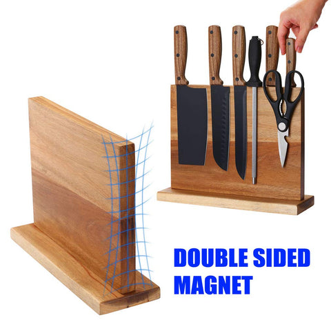 Aomiesen solid-acacia-wood surface is easy to wipe clean after cooking.