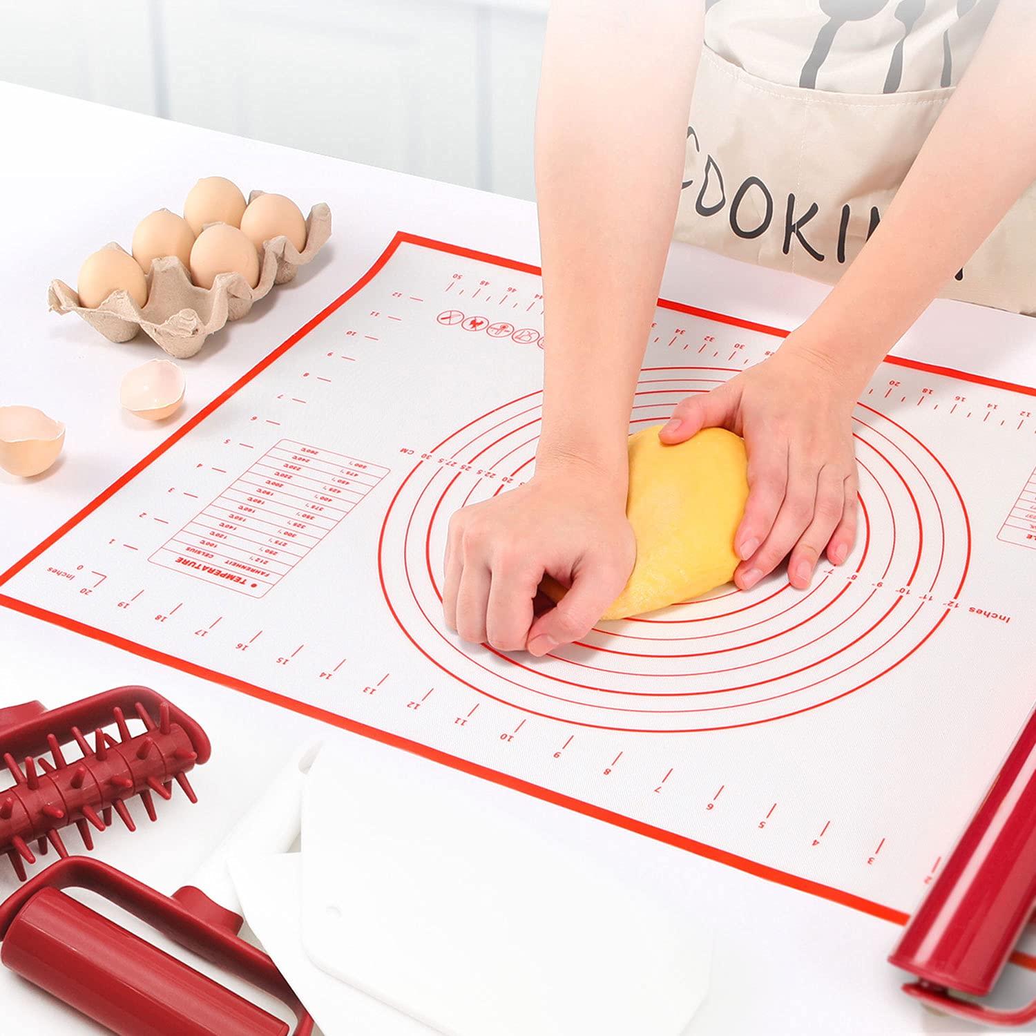 aoobaba dough scraper set for precise cutting and scraping