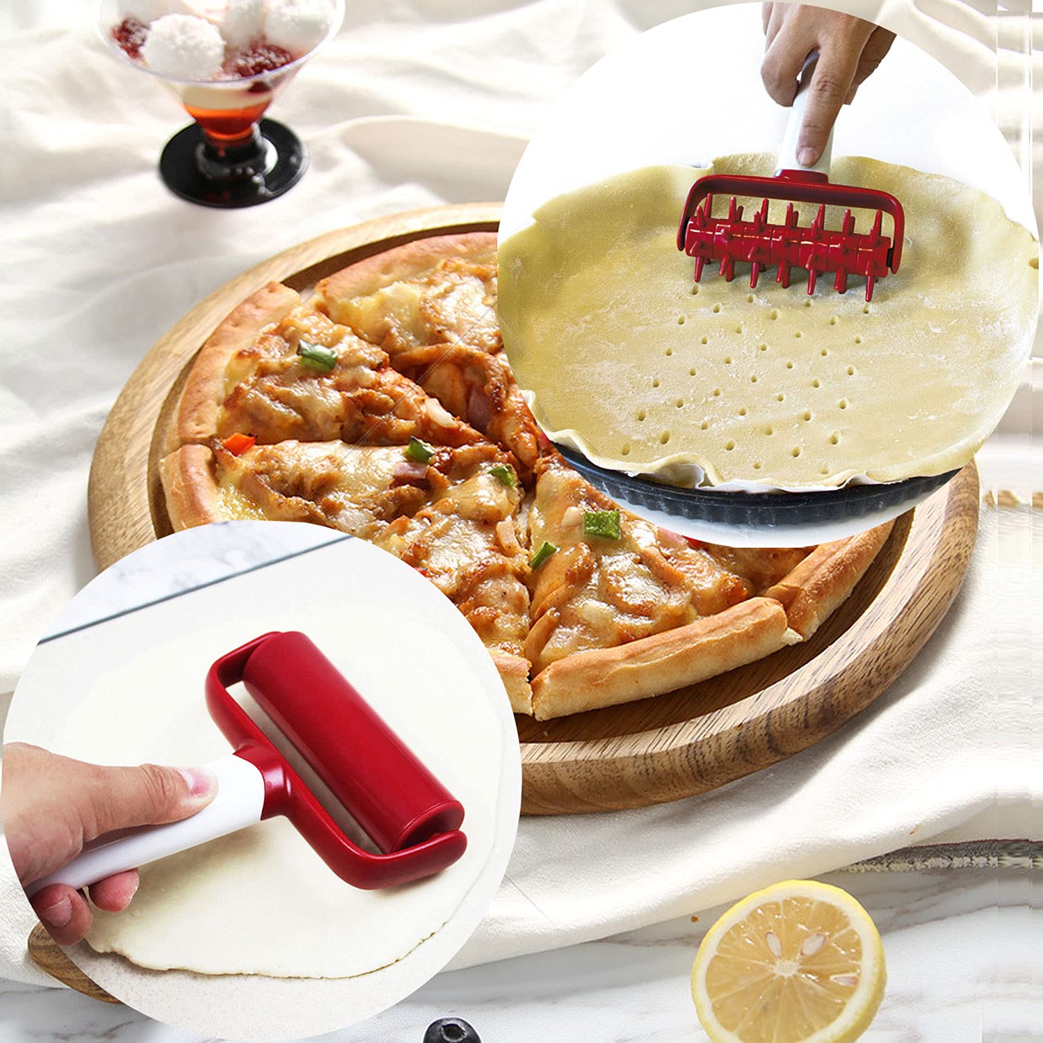 aoobaba pastry dough mat in silicone for nonstick baking