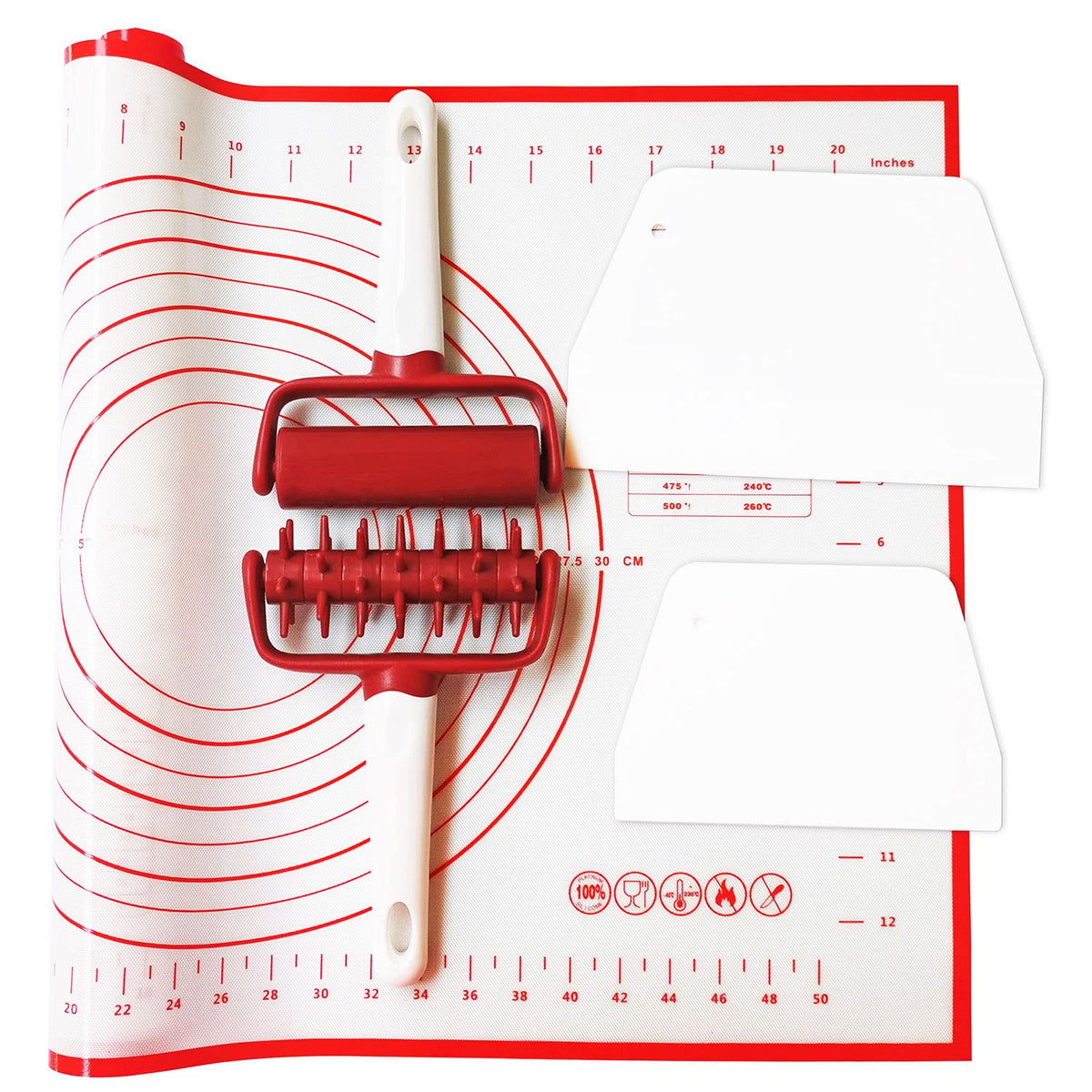 aoobaba pizza dough roller for even, smooth dough shaping