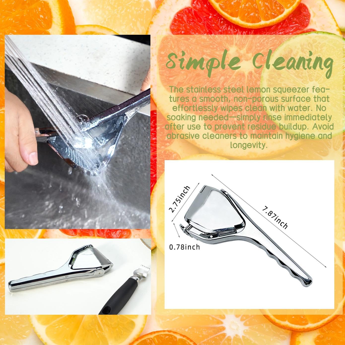 Aoocan ergonomic handheld design reduces hand strain during squeezing.