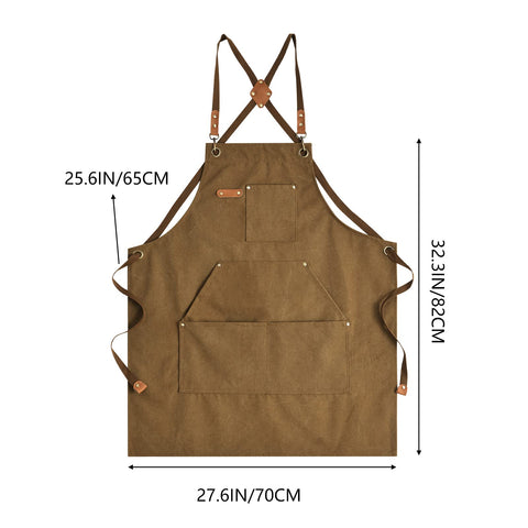 Aoomzoon brown heavy-duty 16oz canvas for long-lasting performance