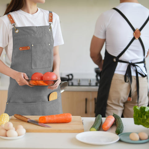 Aoomzoon apron care instructions illustrating washing and maintenance