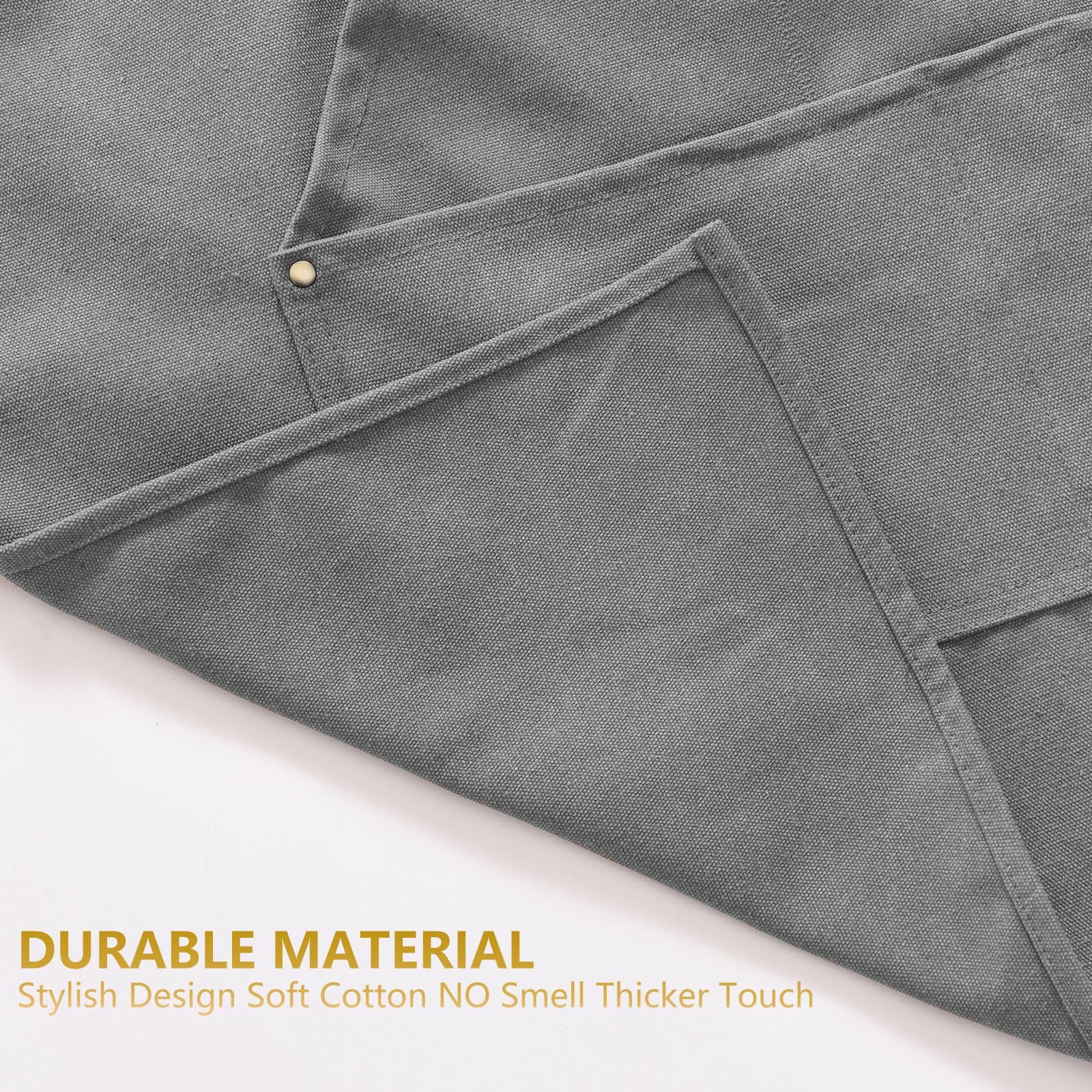 Aoomzoon apron multipocket front demonstrates organized space for phone and notepad