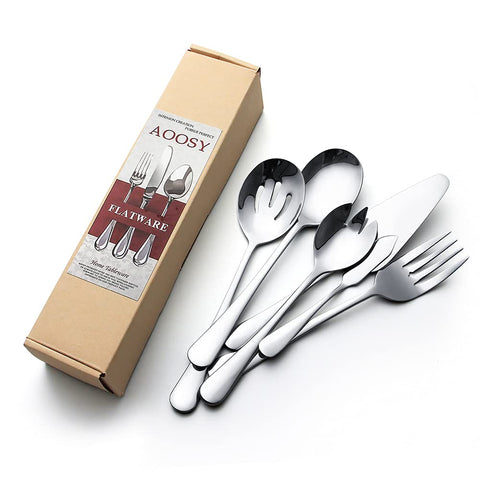 AOOSY dishwasher-safe utensils stay polished after busy service.