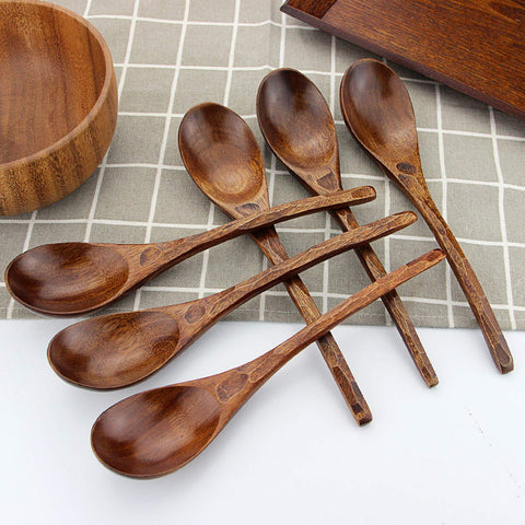 AOOSY smooth finish wooden spoon adds refined touch to meals.