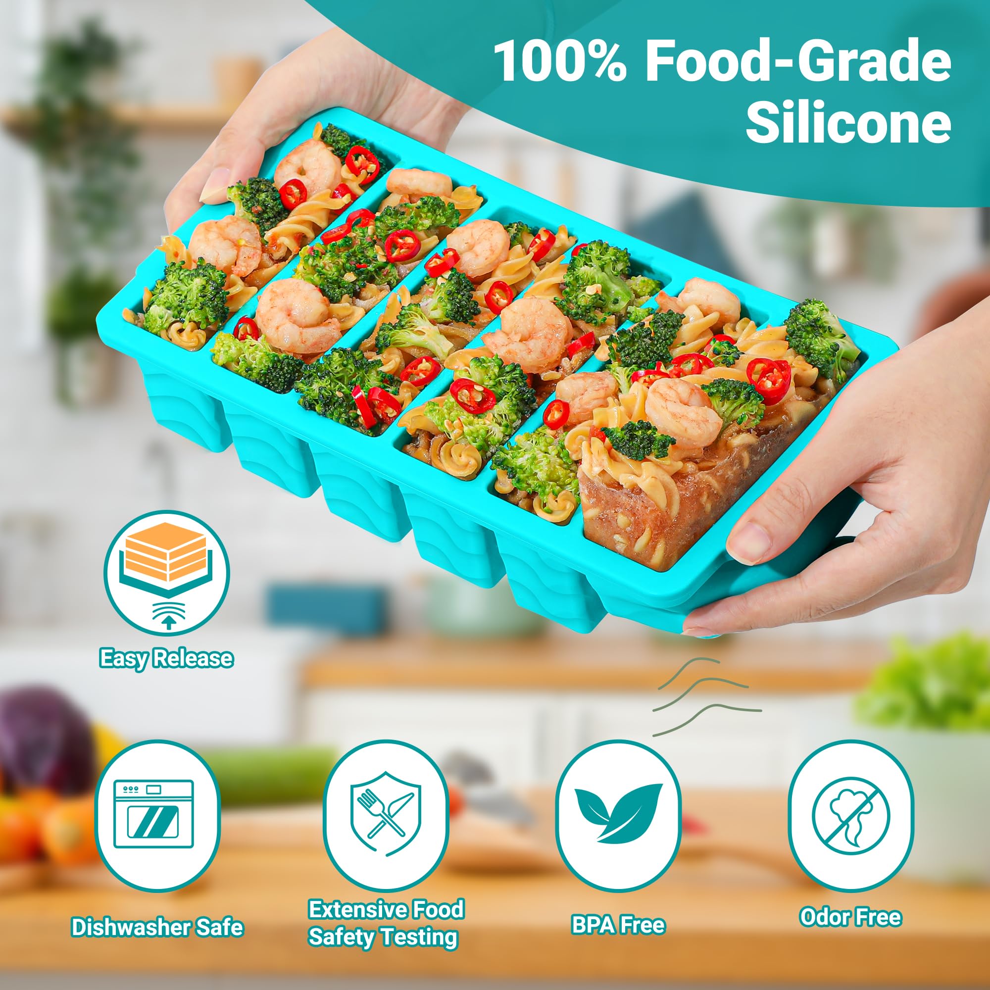 Aopigavi easy-release freezer molds reduce cracking when releasing frozen portions.