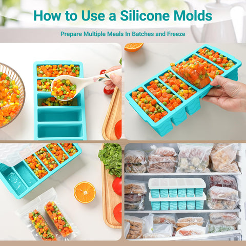 Aopigavi oven- and dishwasher-safe silicone trays tolerate broad temperature ranges.