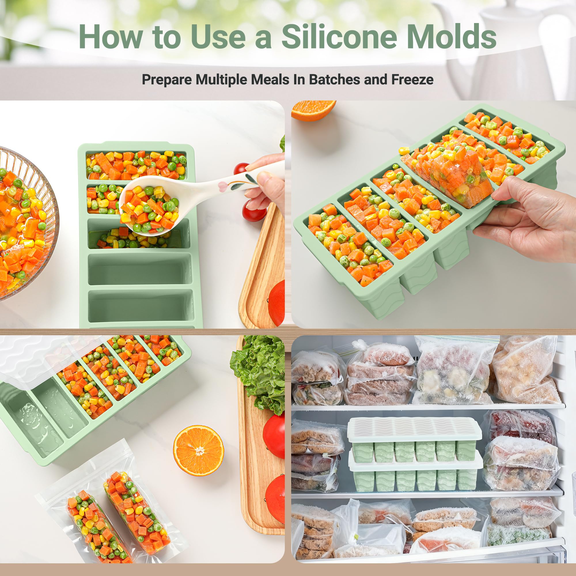 Aopigavi oven and dishwasher-safe silicone trays.