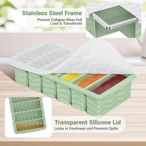 Aopigavi tight-fitting lids seal freshness and odors.