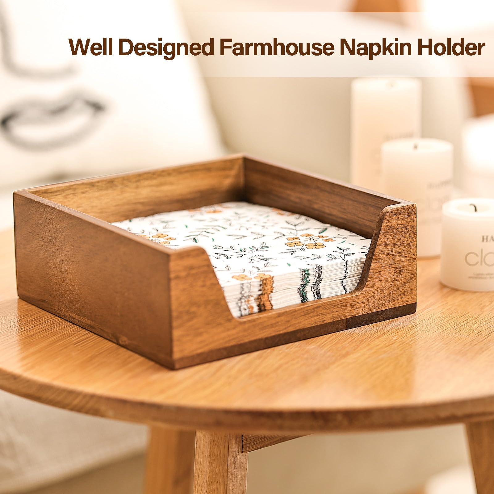 Aoravvik napkin holder enhances dining room decor on every table