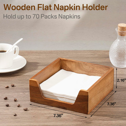Aoravvik napkin holder with square design complements rustic and modern tables