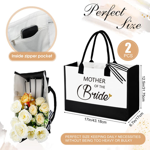 Aoriher mother of groom tote bag front view, practical wedding keepsake